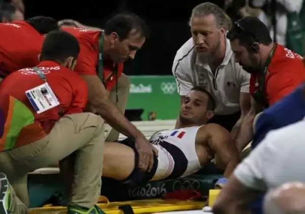 French Gymnast Suffers Gruesome Broken Leg At Olympics (Disturbing Photos)